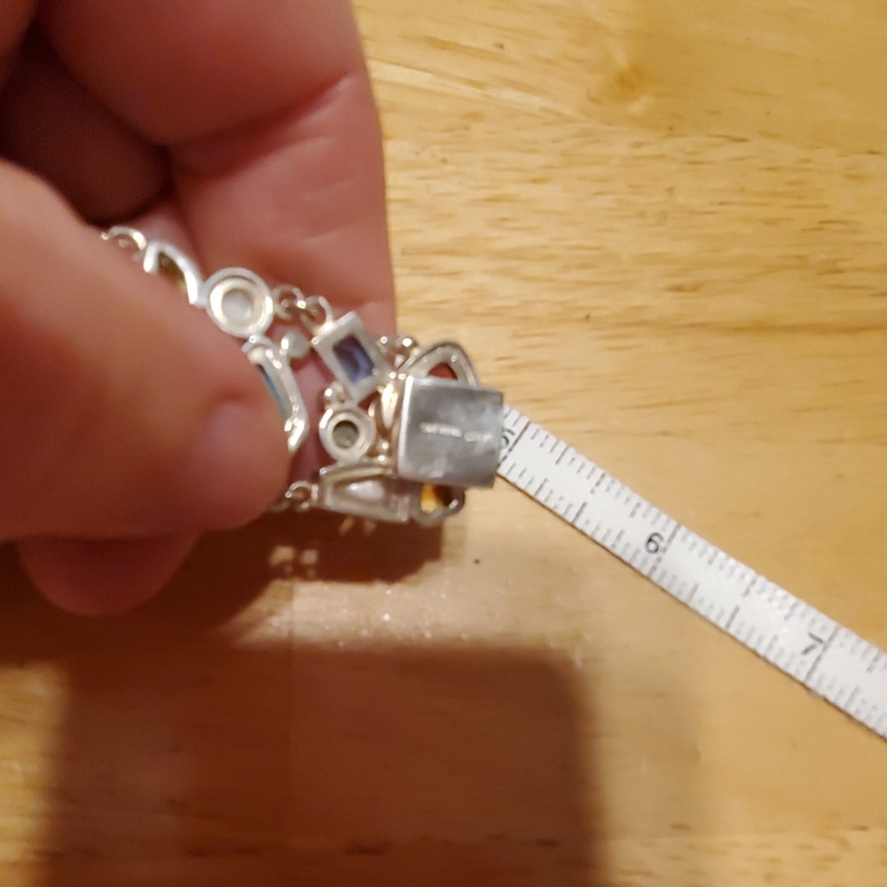 Beautiful weighty Genuine Gems Sterling Silver❤️ - Picture 4 of 4